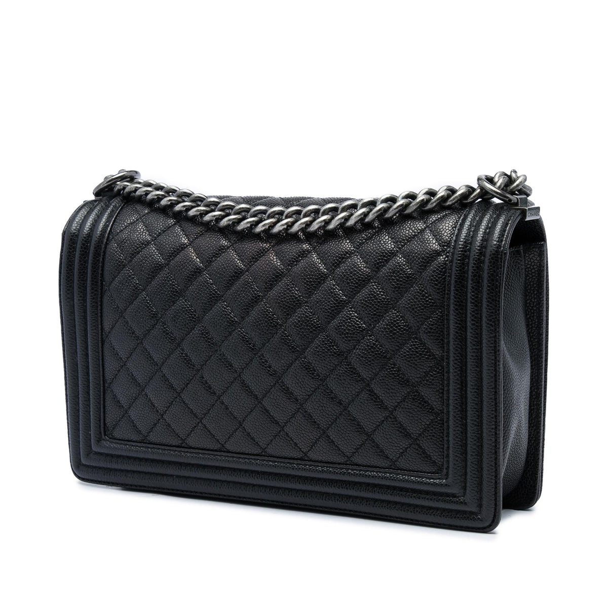 Chanel Large Quilted Caviar Boy Flap