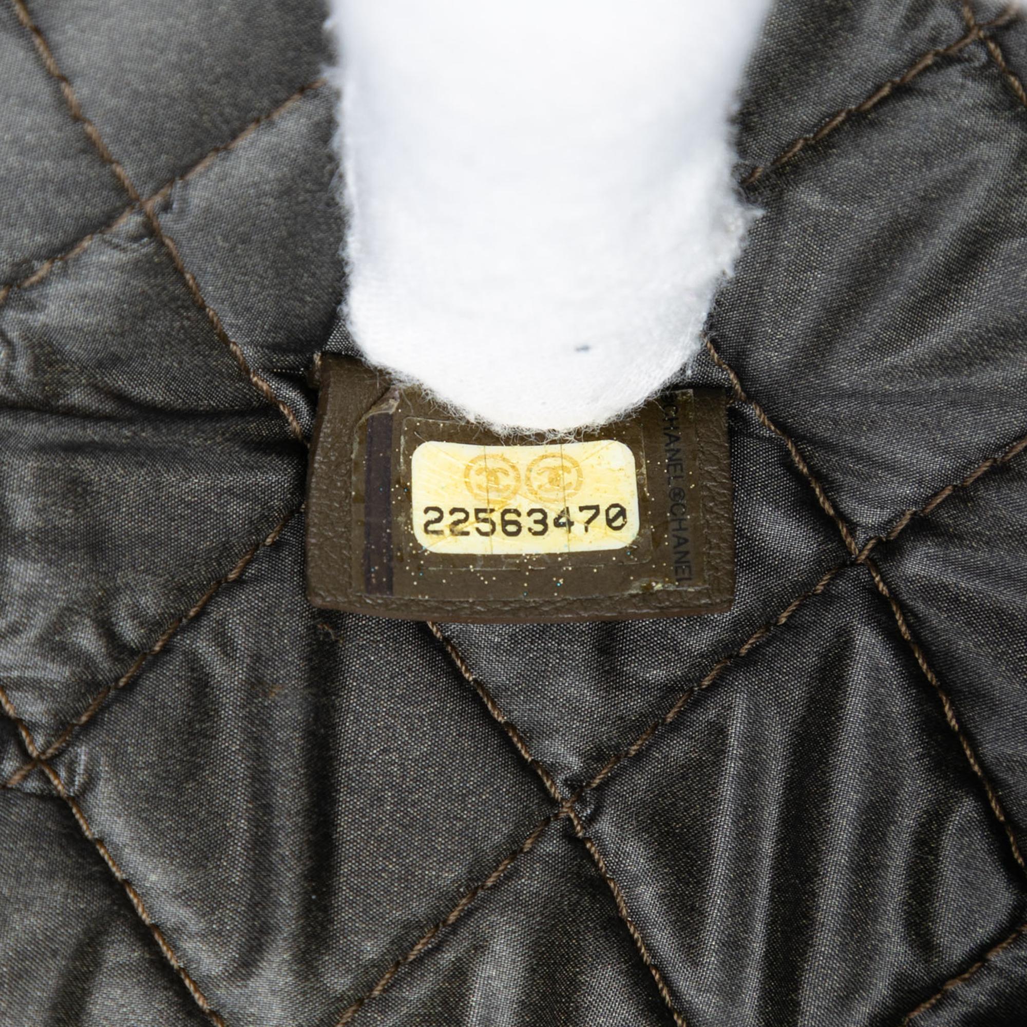 Chanel Large Quilted Caviar Boy O Case Clutch