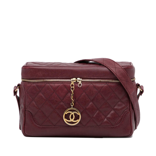 Chanel Large Quilted Caviar Zip Box Bag (SHG-bYsFZH)
