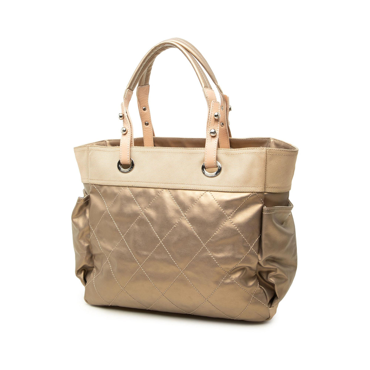 Chanel Large Quilted Coated Canvas Paris Biarritz Tote