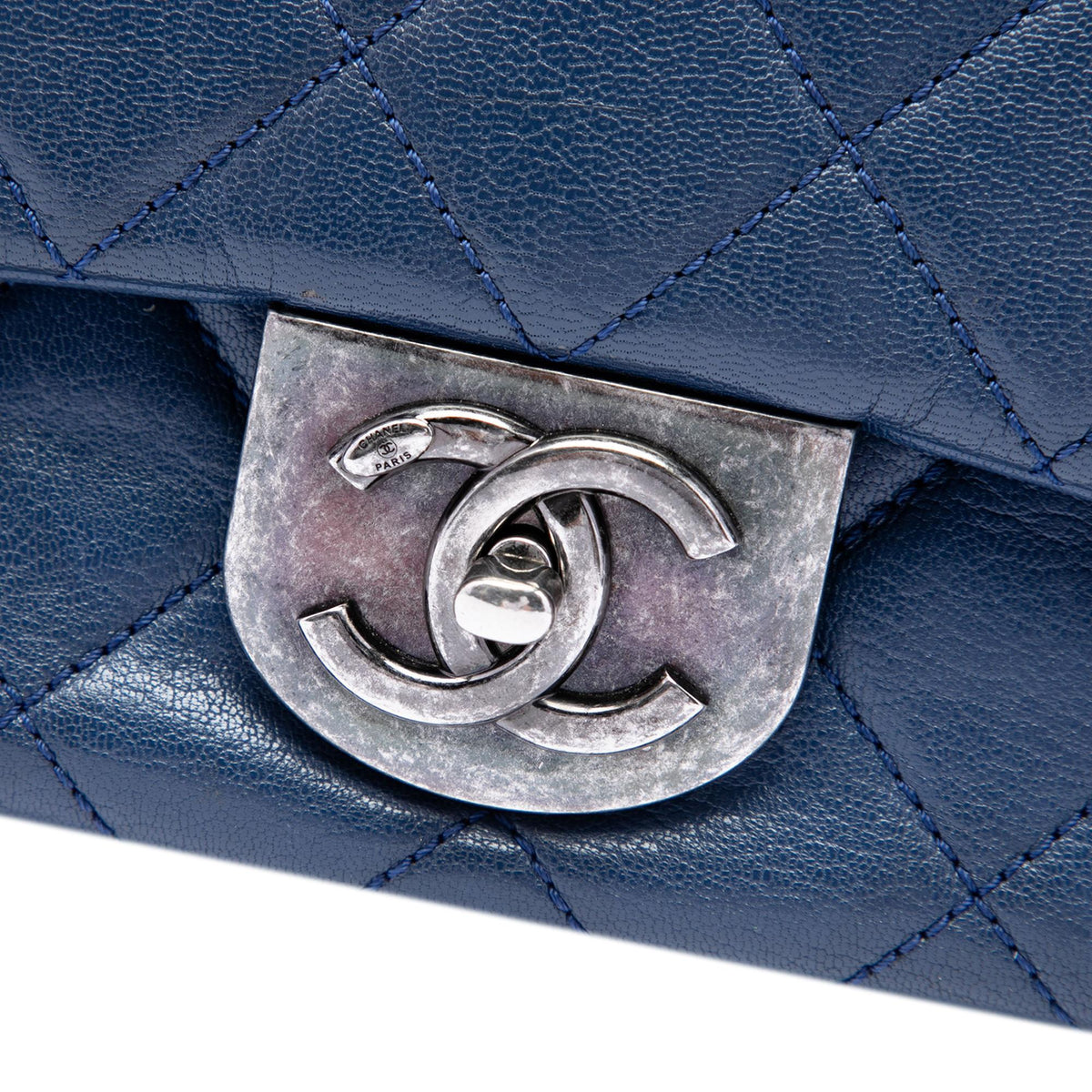 Chanel Large Quilted Goatskin Double Carry Waist Chain Flap