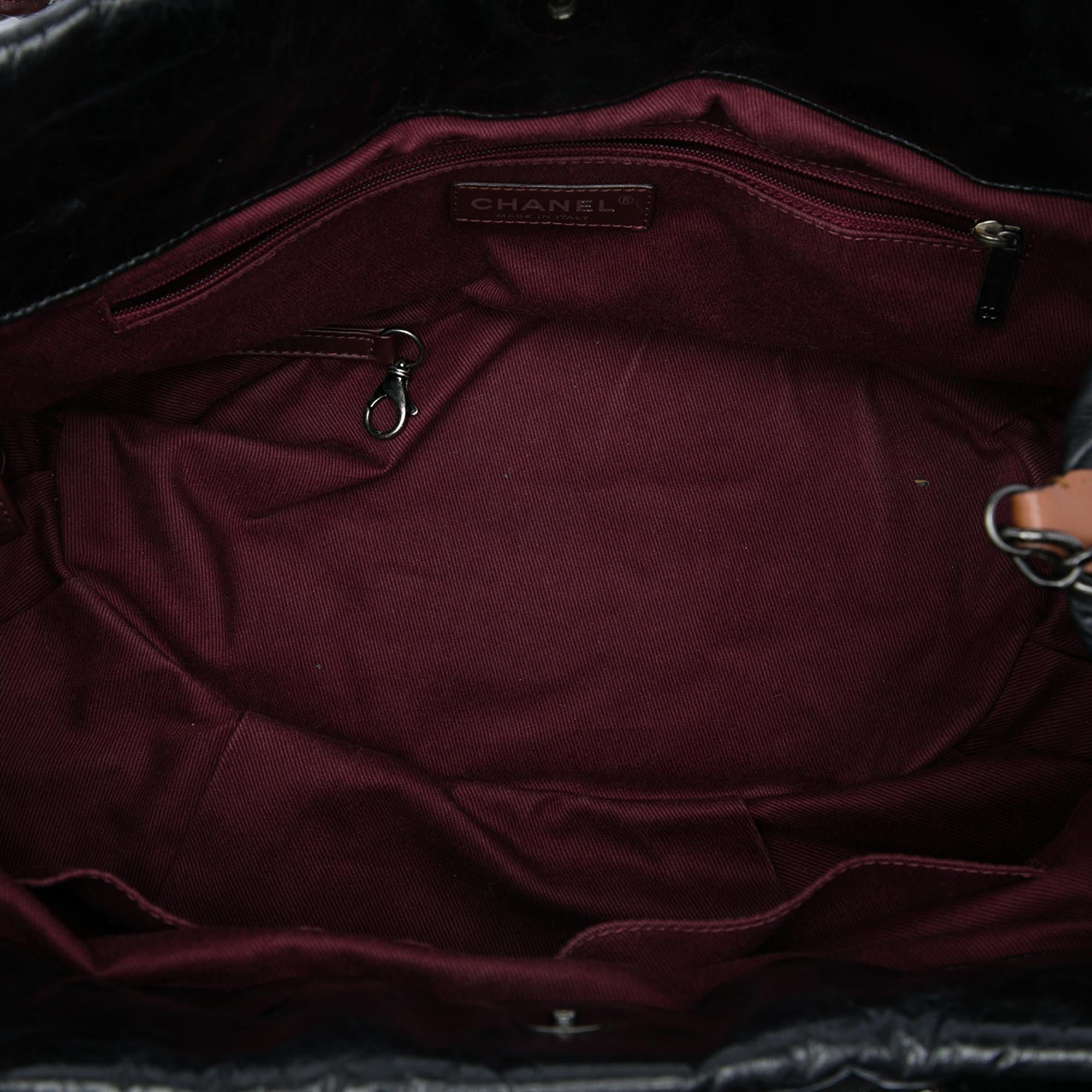 Chanel Large Quilted Iridescent Calfskin In The Mix Satchel