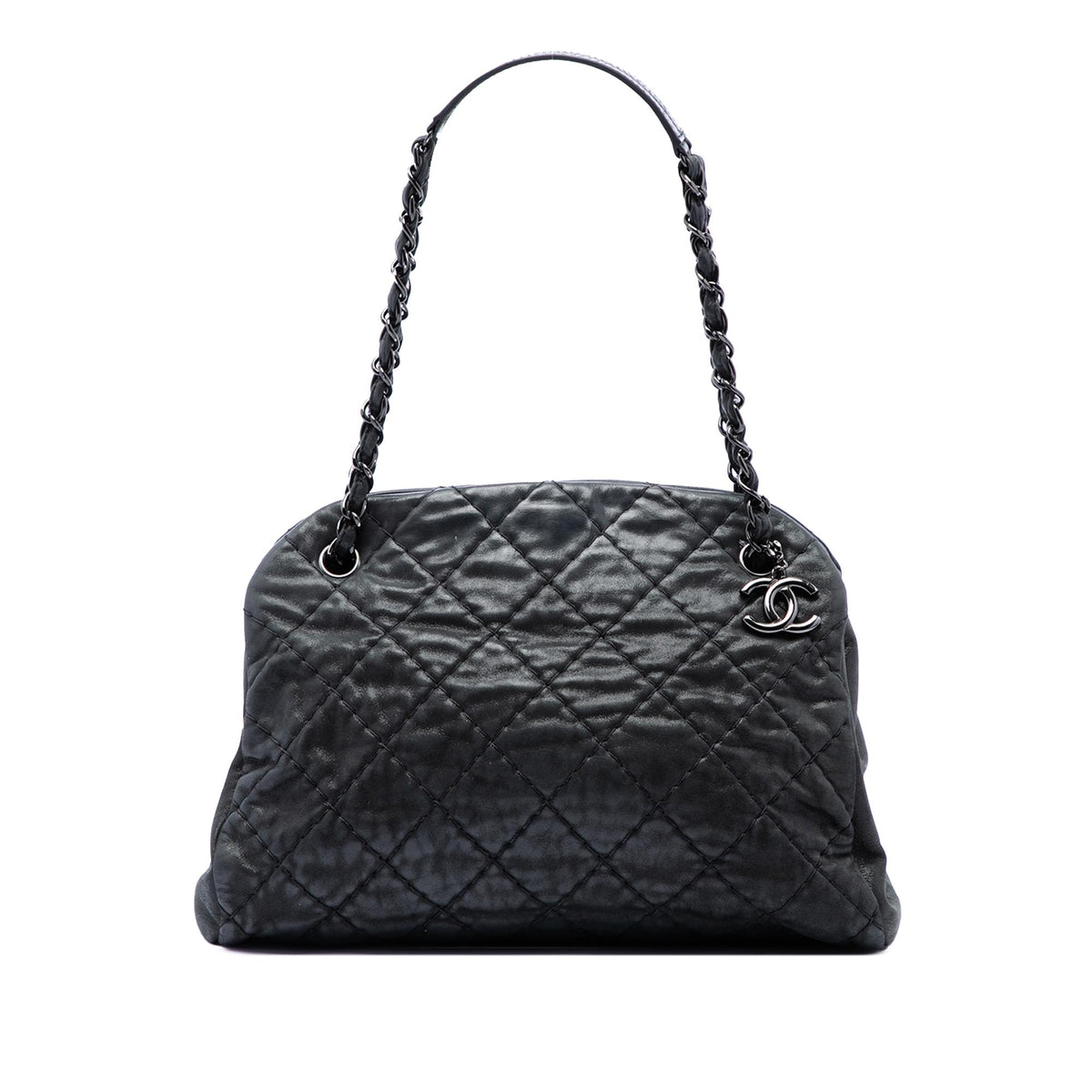 Chanel Large Quilted Iridescent Calfskin Just Mademoiselle