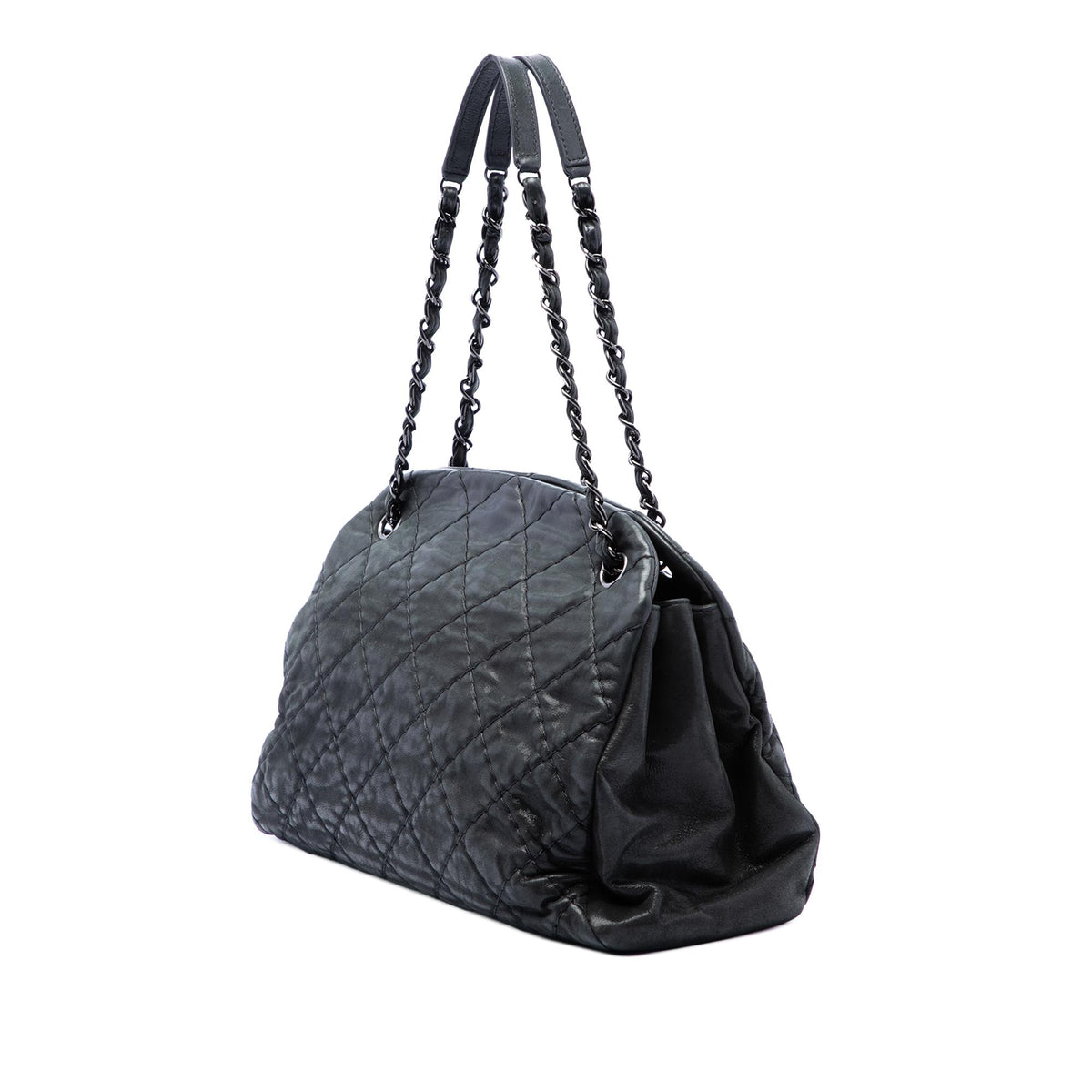 Chanel Large Quilted Iridescent Calfskin Just Mademoiselle