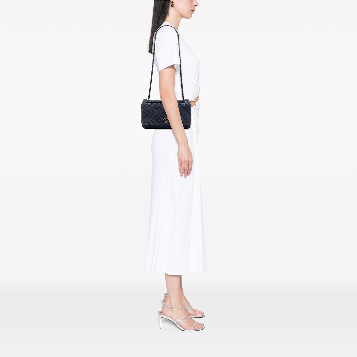 Chanel Large Quilted Iridescent Calfskin New Bubble Flap