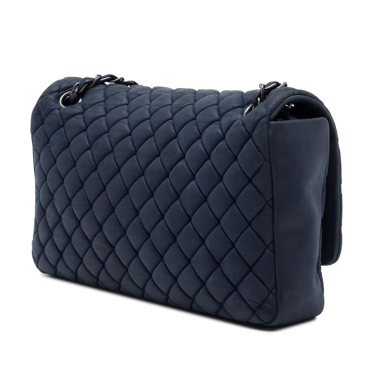 Chanel Large Quilted Iridescent Calfskin New Bubble Flap