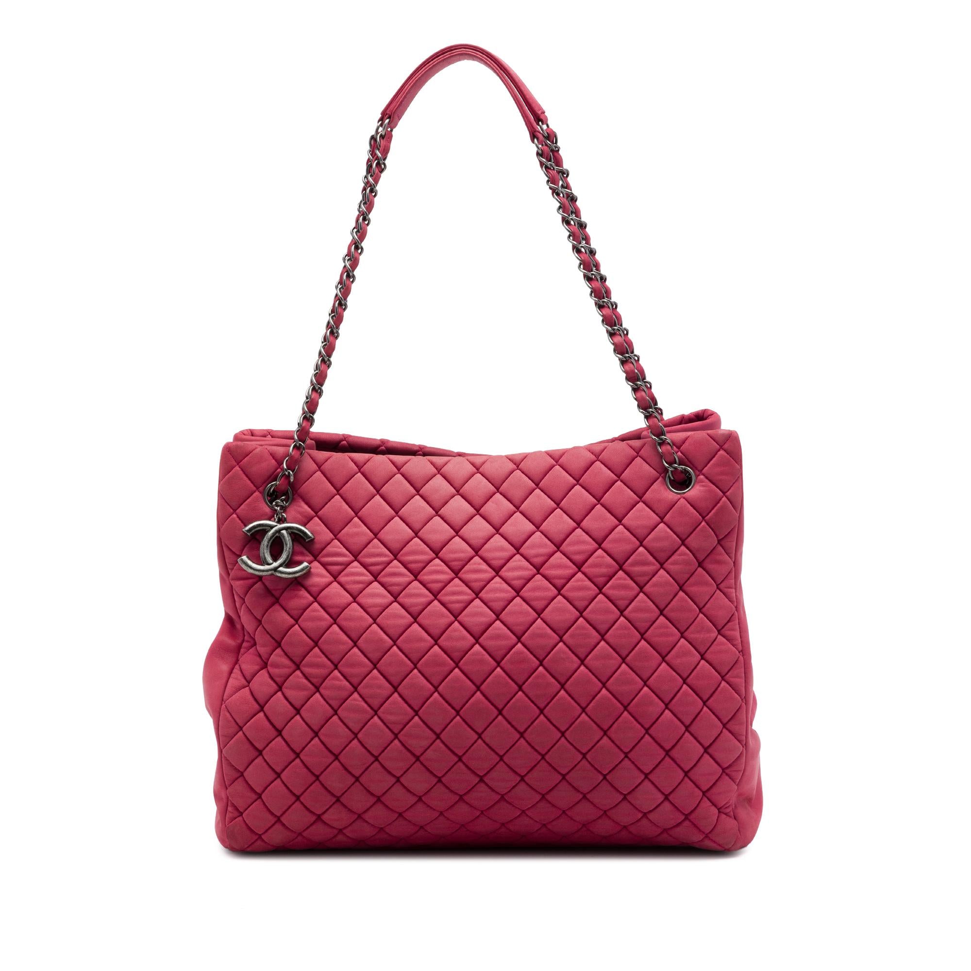 Chanel Large Quilted Iridescent Calfskin New Bubble Tote