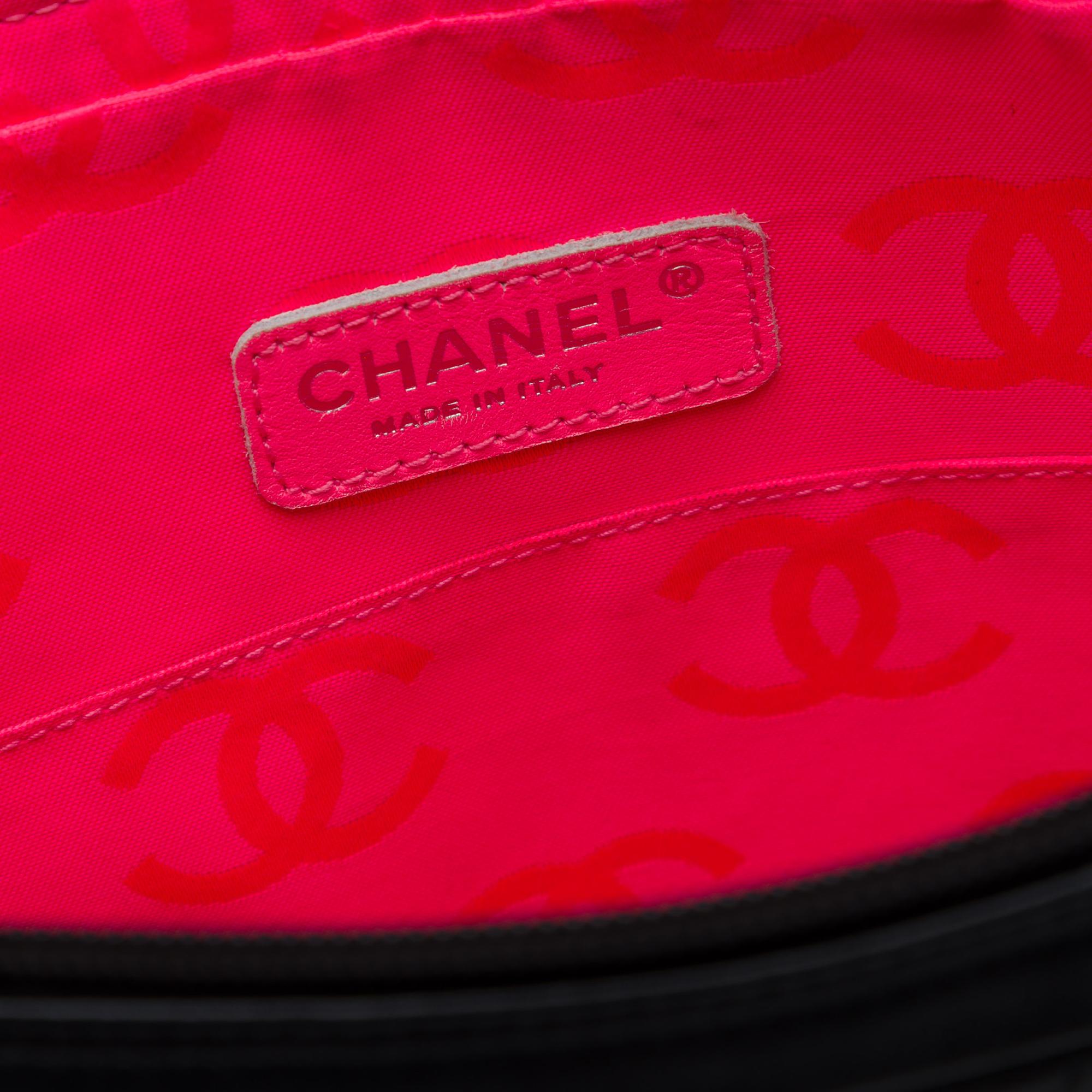 Chanel Large Quilted Lambskin Cambon Ligne Crossbody