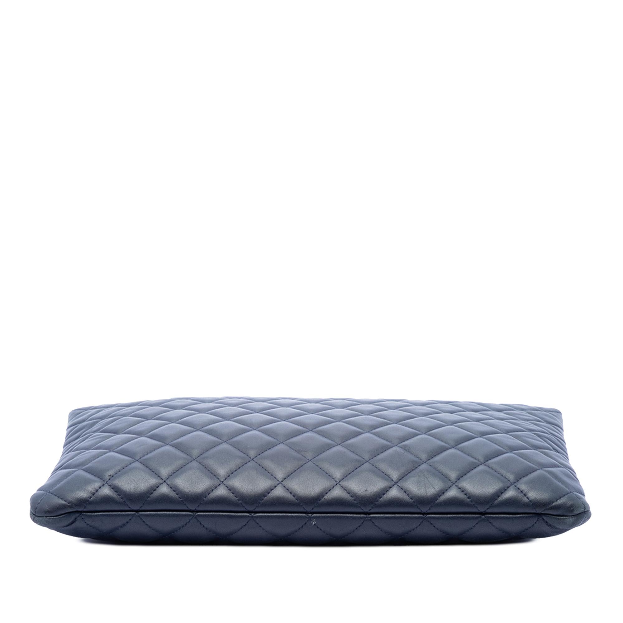Chanel Large Quilted Lambskin Casino Charms O Case Clutch