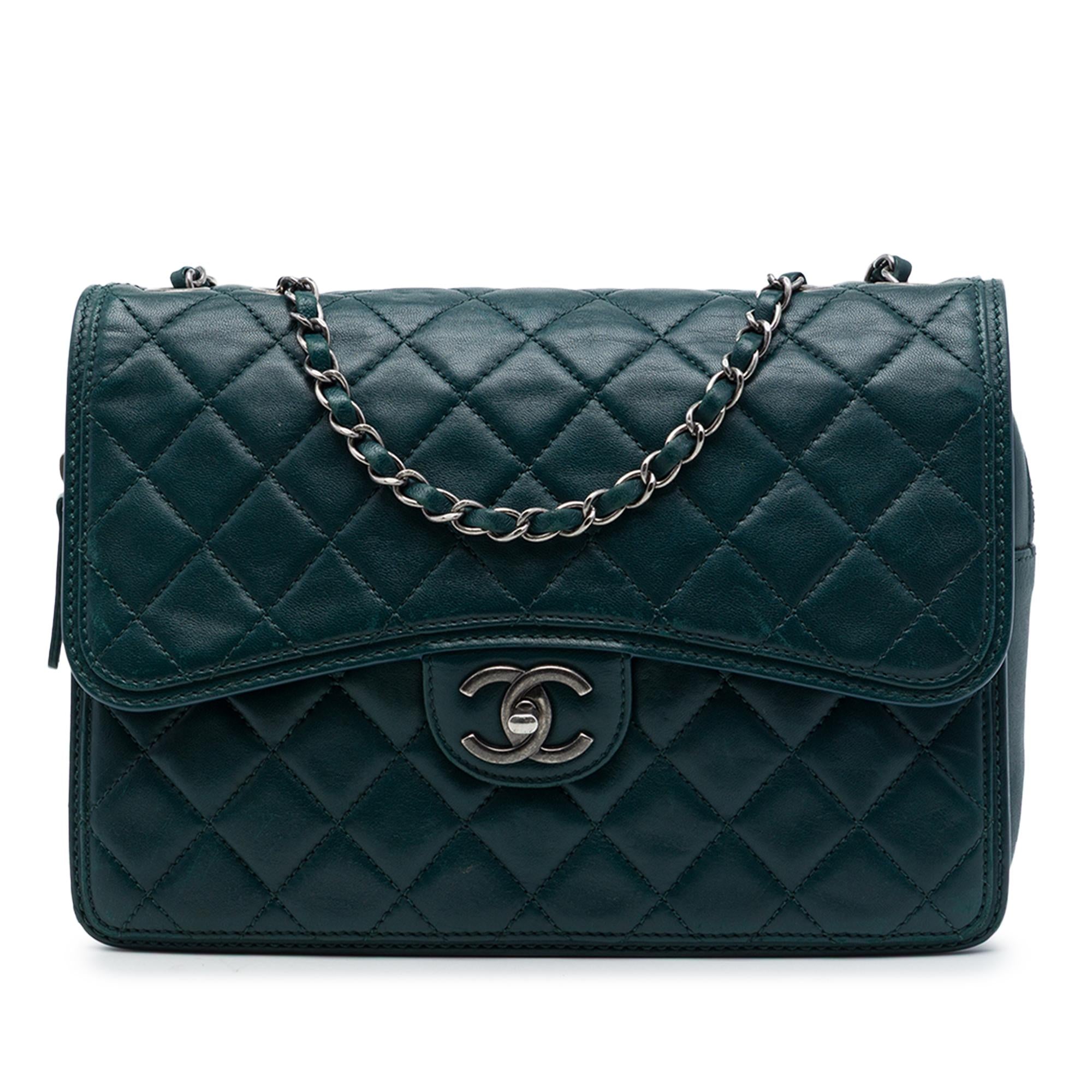 Chanel Large Quilted Lambskin Citizen Zip Flap