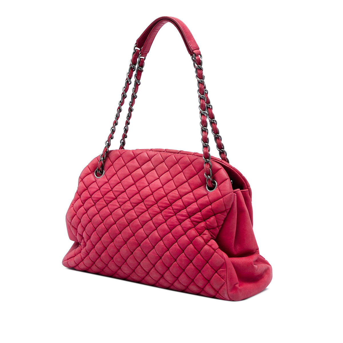 Chanel Large Quilted Lambskin Just Mademoiselle Bowling Bag