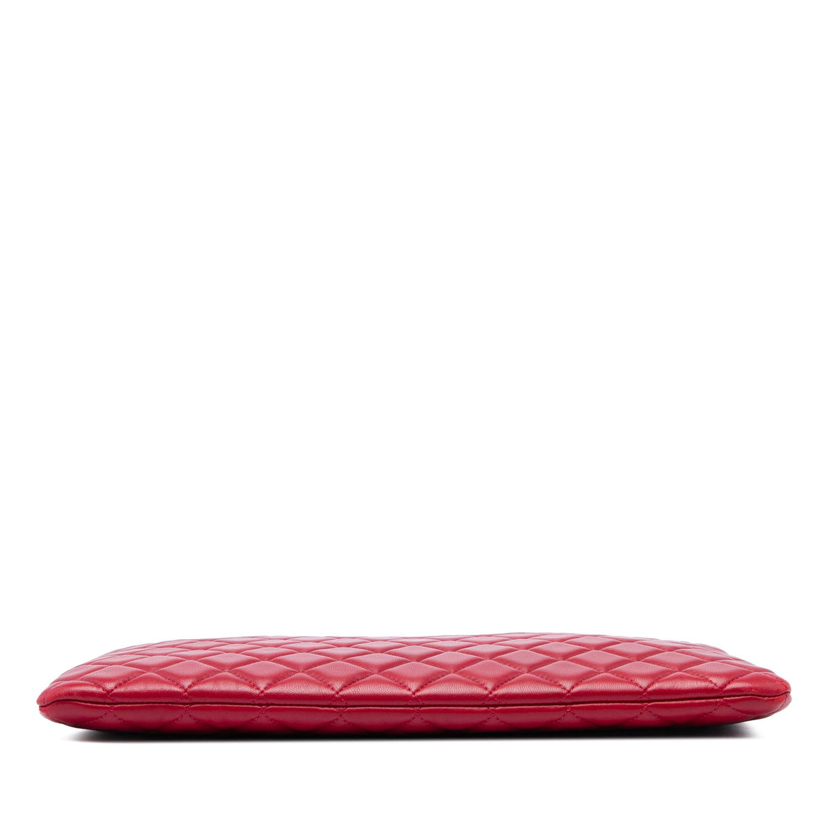 Chanel Large Quilted Lambskin O Case Clutch