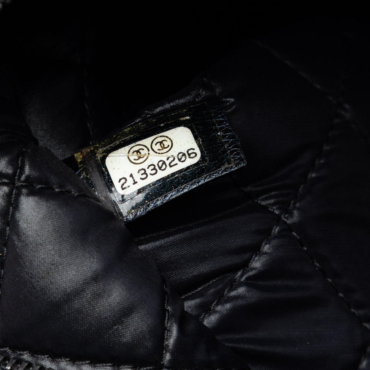 Chanel Large Quilted Metallic Lambskin Boy O Case Clutch