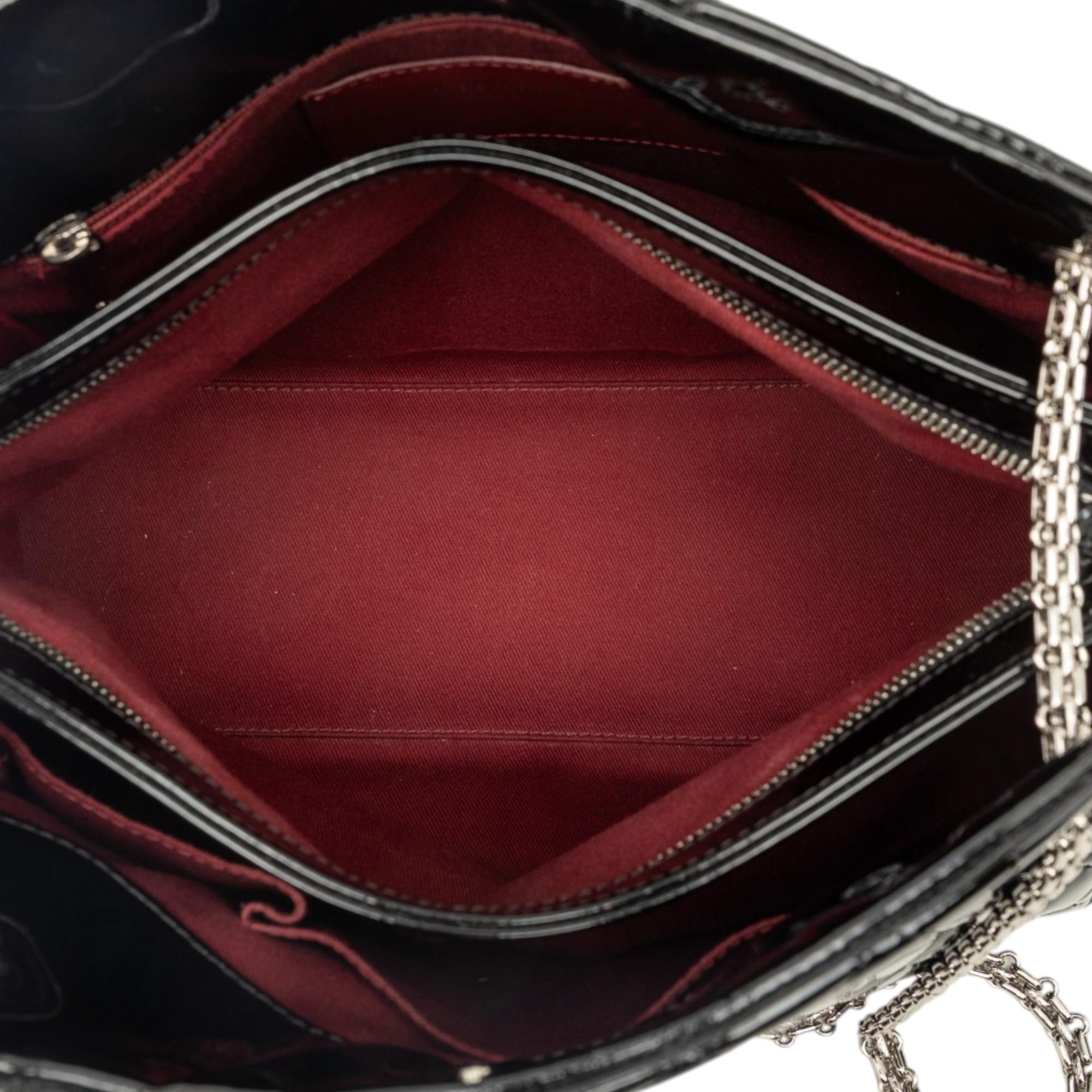 Chanel Large Quilted Patent Just Mademoiselle Bowling Bag