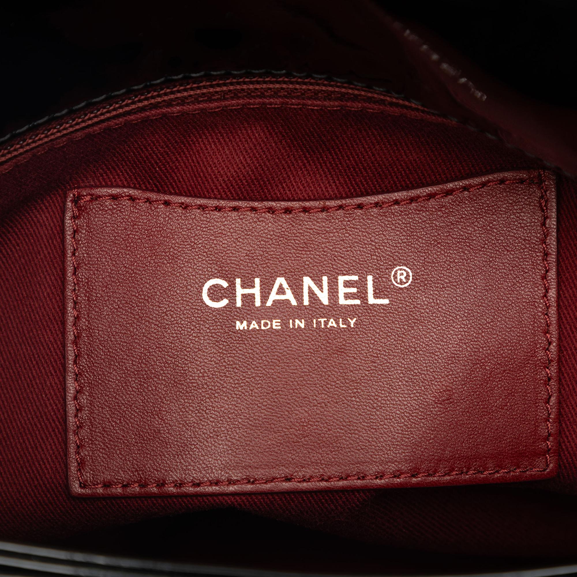 Chanel Large Quilted Patent Just Mademoiselle Bowling Bag