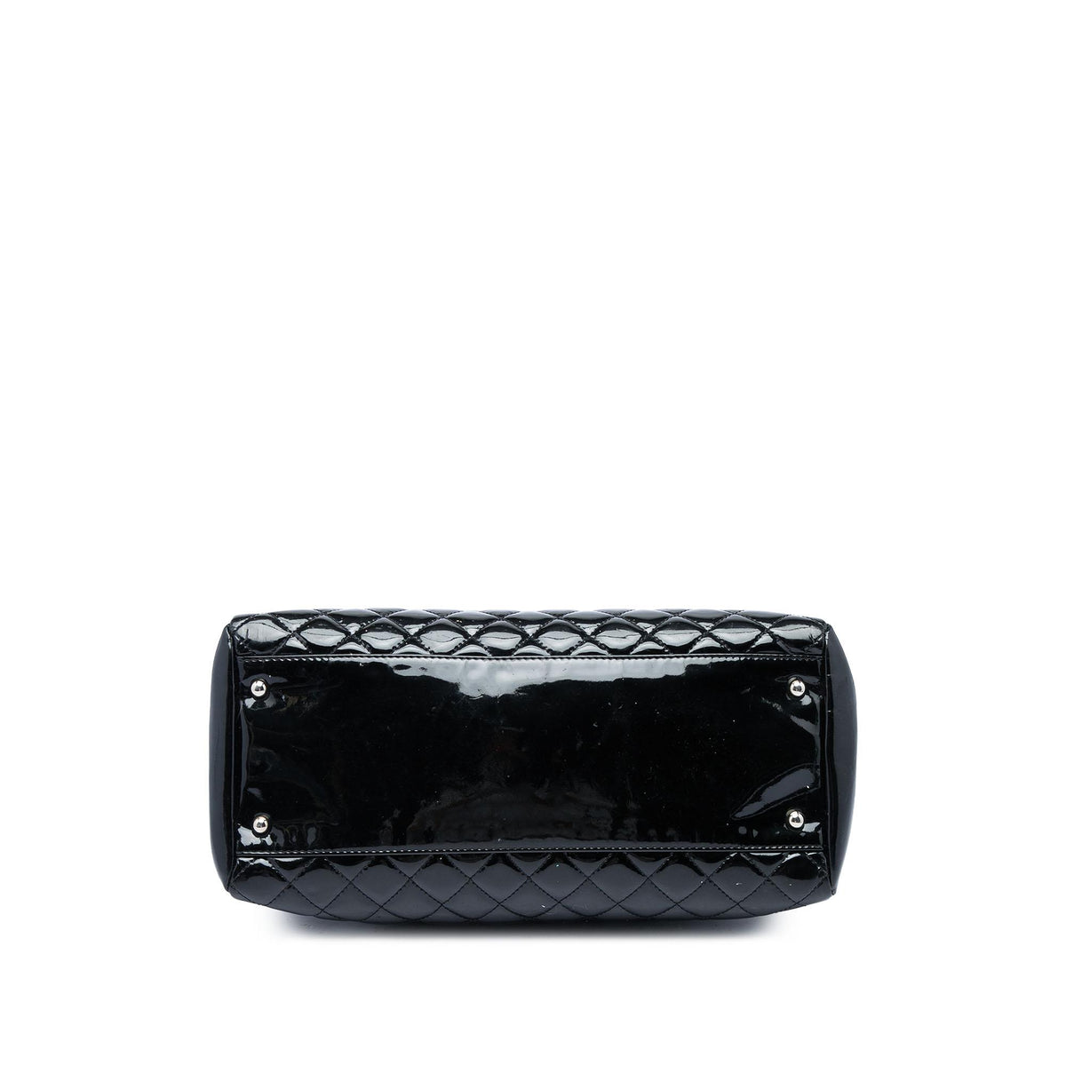 Chanel Large Quilted Patent Just Mademoiselle Bowling Bag