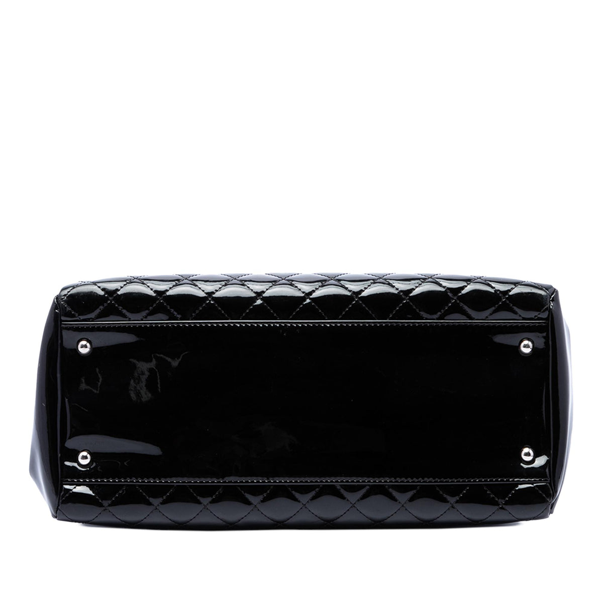 Chanel Large Quilted Patent Just Mademoiselle Bowling Bag