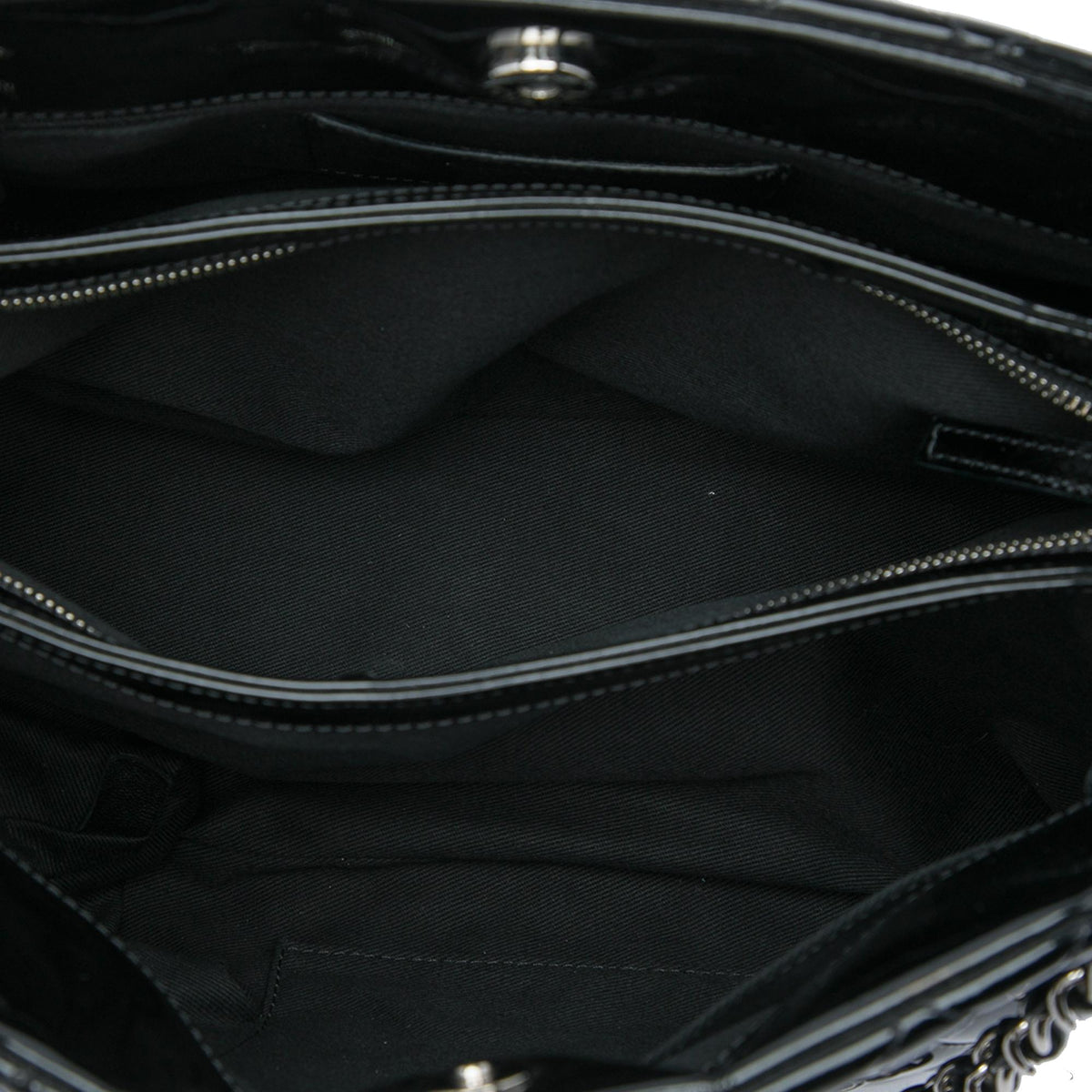 Chanel Large Quilted Patent Just Mademoiselle Bowling Bag
