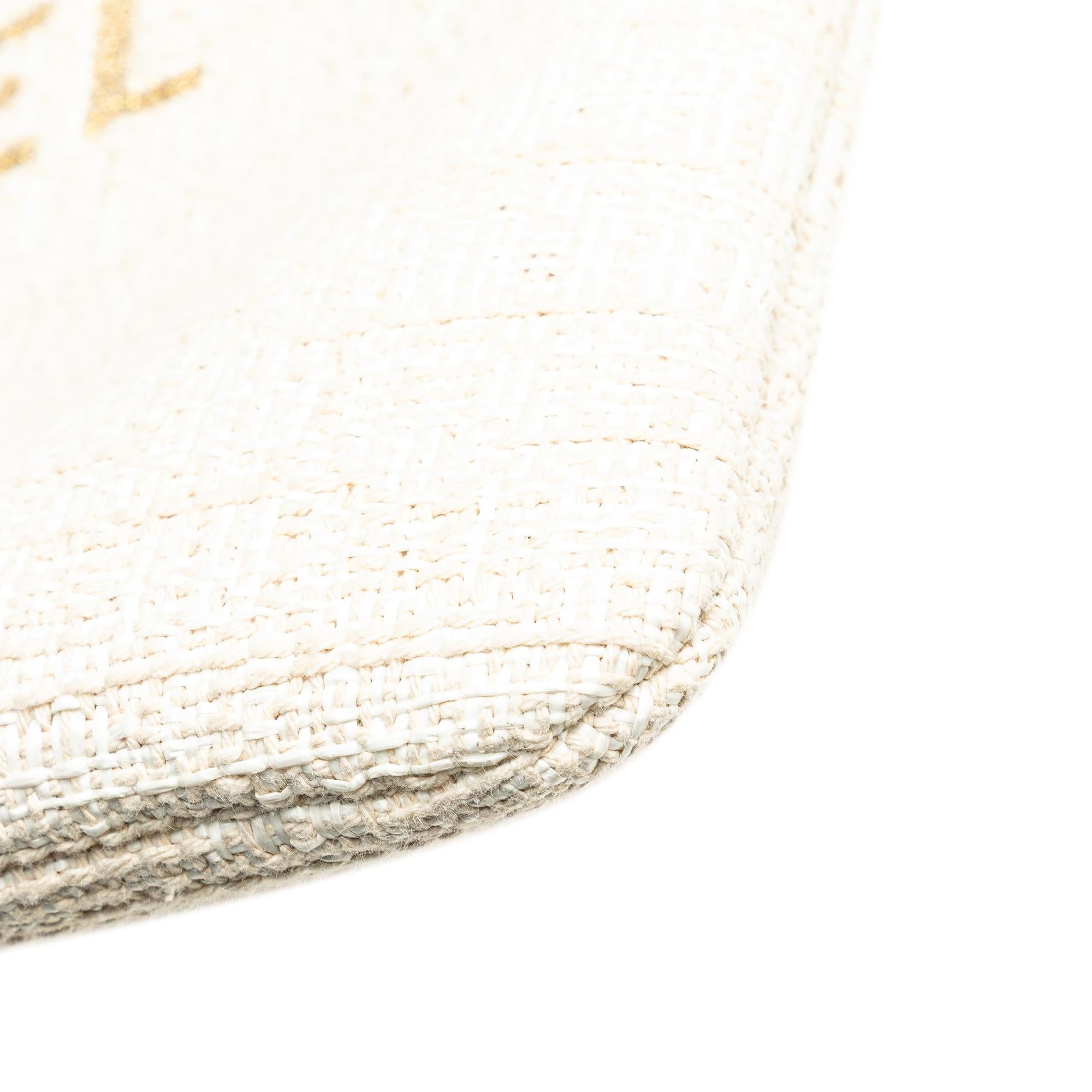 Chanel Large Raffia Deauville O Case Clutch