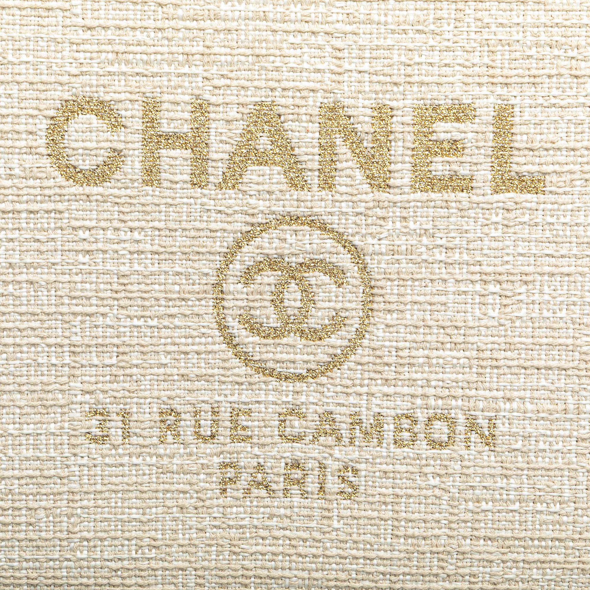 Chanel Large Raffia Deauville O Case Clutch