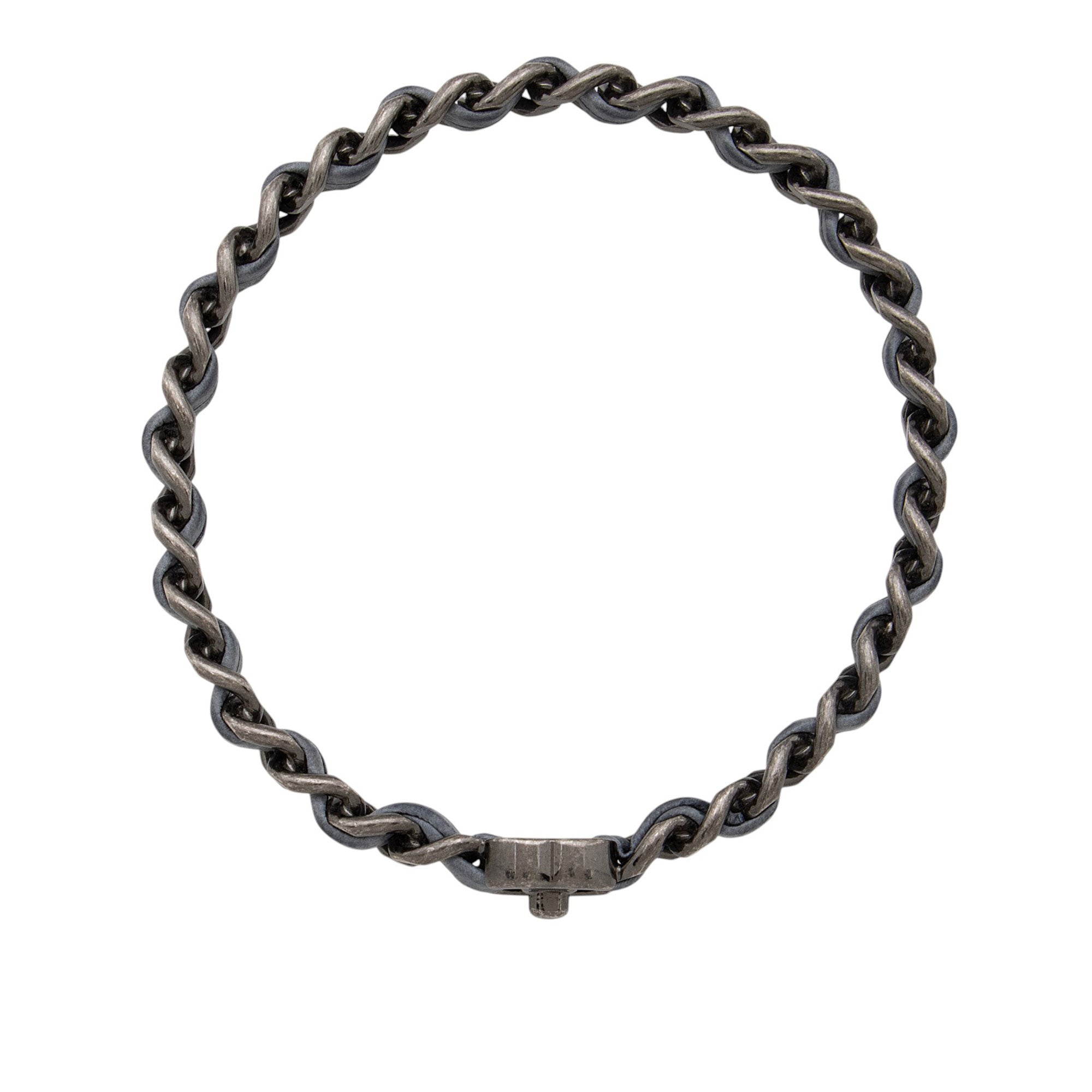 Chanel Leather Chain CC Turnlock Bangle