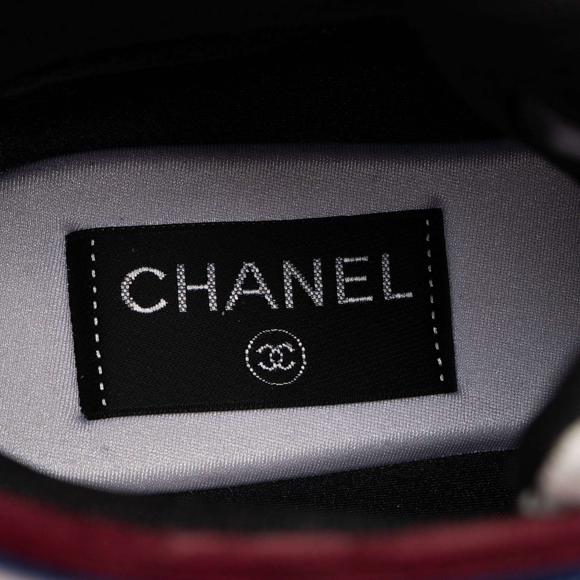 Chanel Leather Suede CC High Top Sneakers - Size 6.5 / 36.5