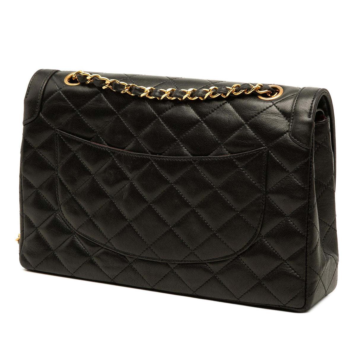 Chanel Limited Edition Paris Medium CC Quilted Lambskin Double Flap