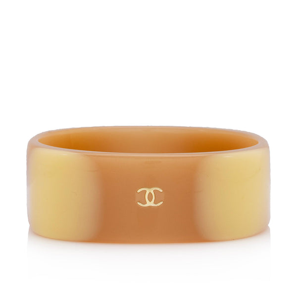 Chanel Lucite Gradient CC Wide Bangle Bracelet (SHF-fp6Cag)