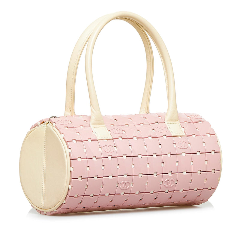 Chanel Lucite Puzzle Barrel Handbag (SHG-FENZ2D)