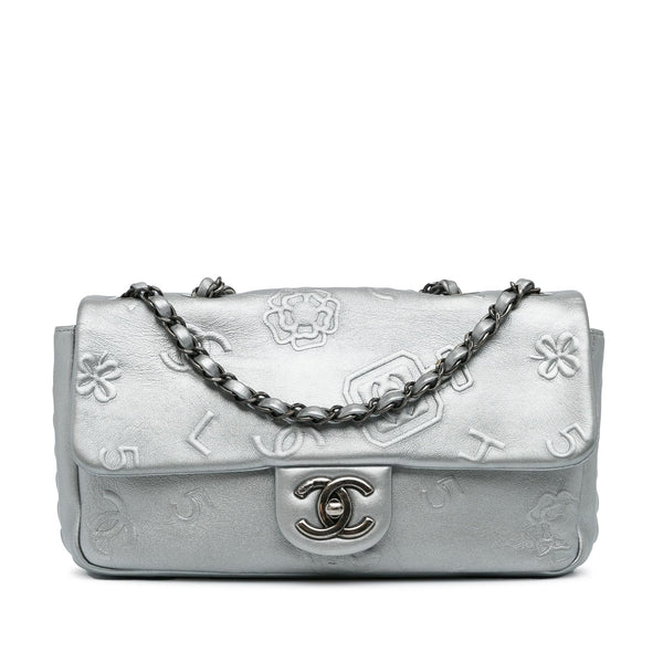 Chanel Lucky Charms Embroidered Classic Single Flap Shoulder Bag (SHG-Uc7s2q)