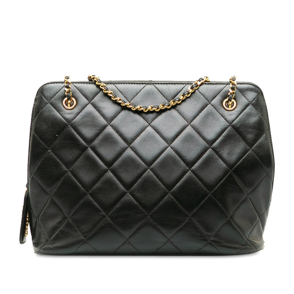 Chanel Matelasse Lambskin Leather Shoulder Bag (SHG-pt26br)