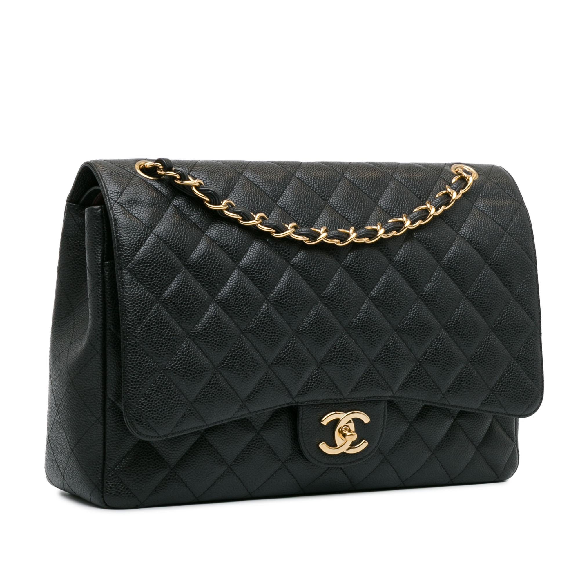 Chanel Maxi Classic Caviar Double Flap (SHG-LTyf3Q)