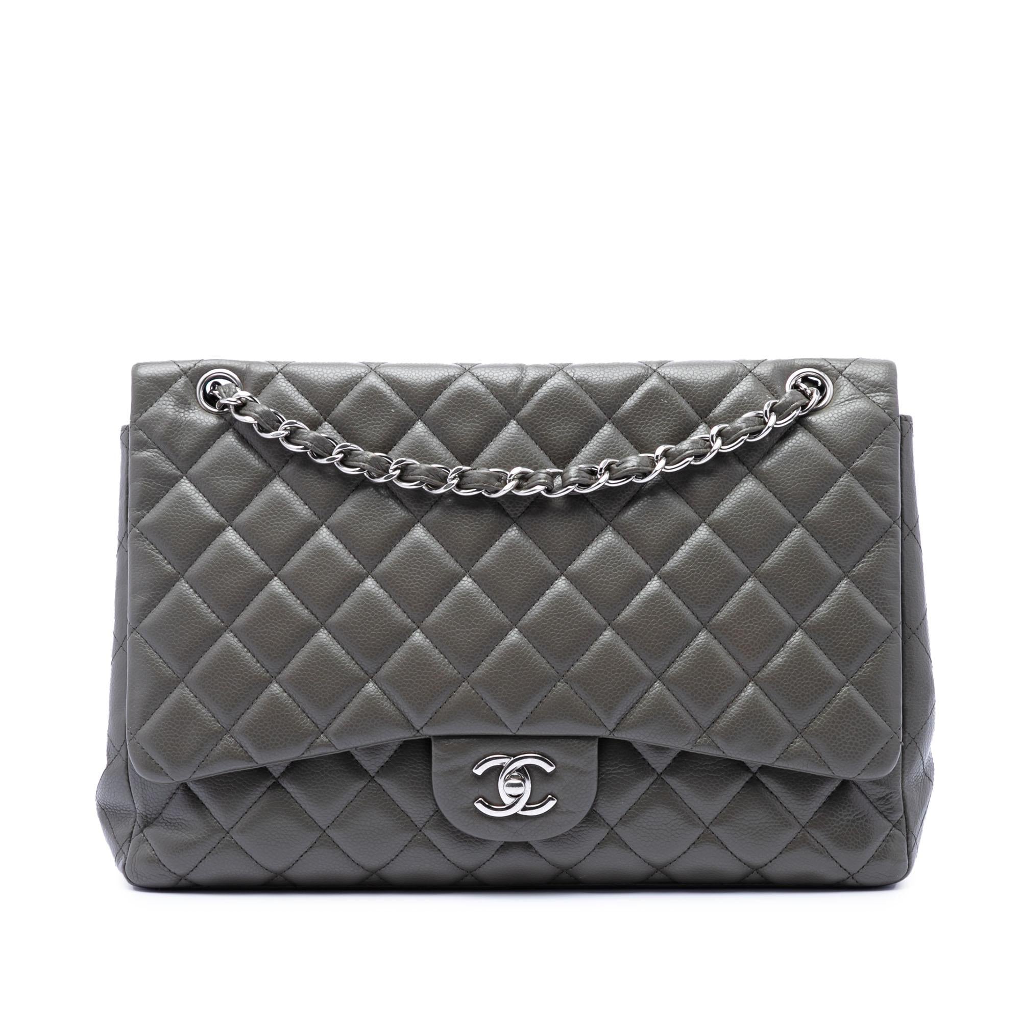 Chanel Maxi Classic Caviar Single Flap