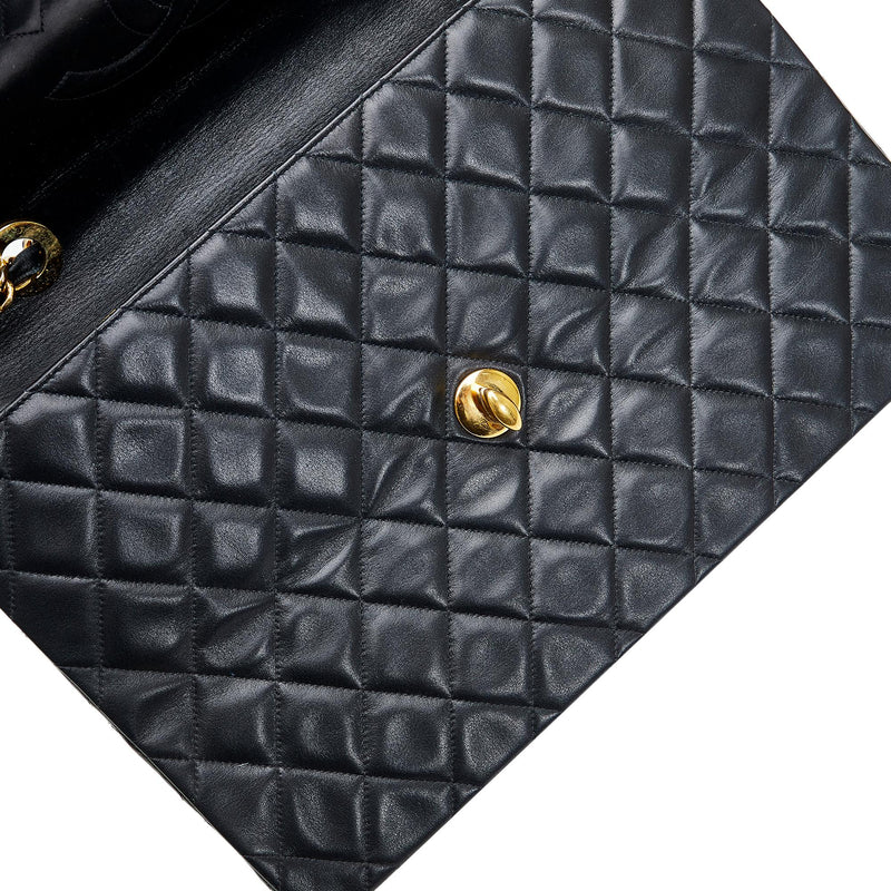 Chanel Maxi Classic Lambskin Double Flap (SHG-rPvxRG) – LuxeDH