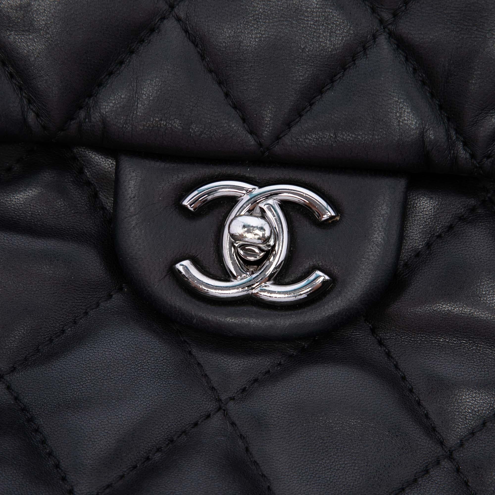 Chanel Maxi Quilted Lambskin 3 Accordion Flap