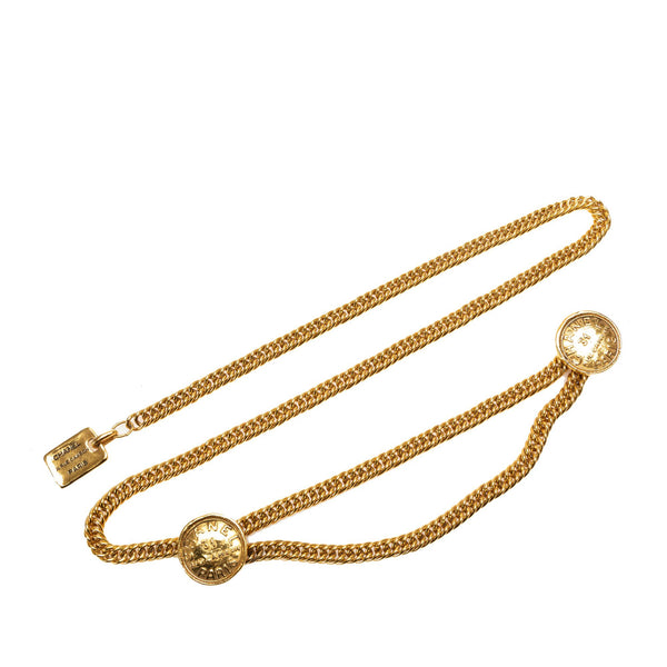 Chanel Medallion Chain-Link Belt - 38 / 96.00 (SHG-siCK65)