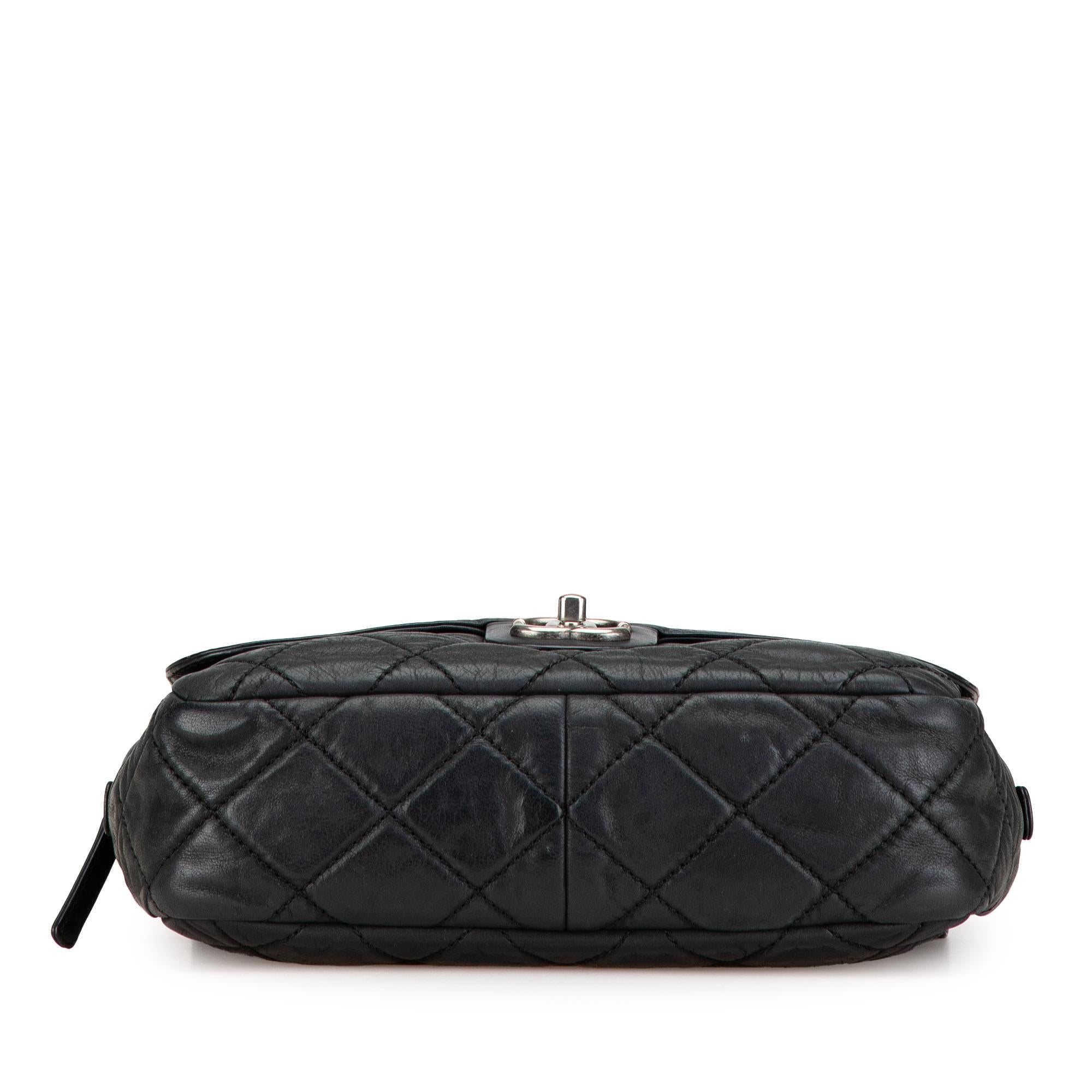 Chanel Medium Aged Calfskin In The Mix Zip Flap