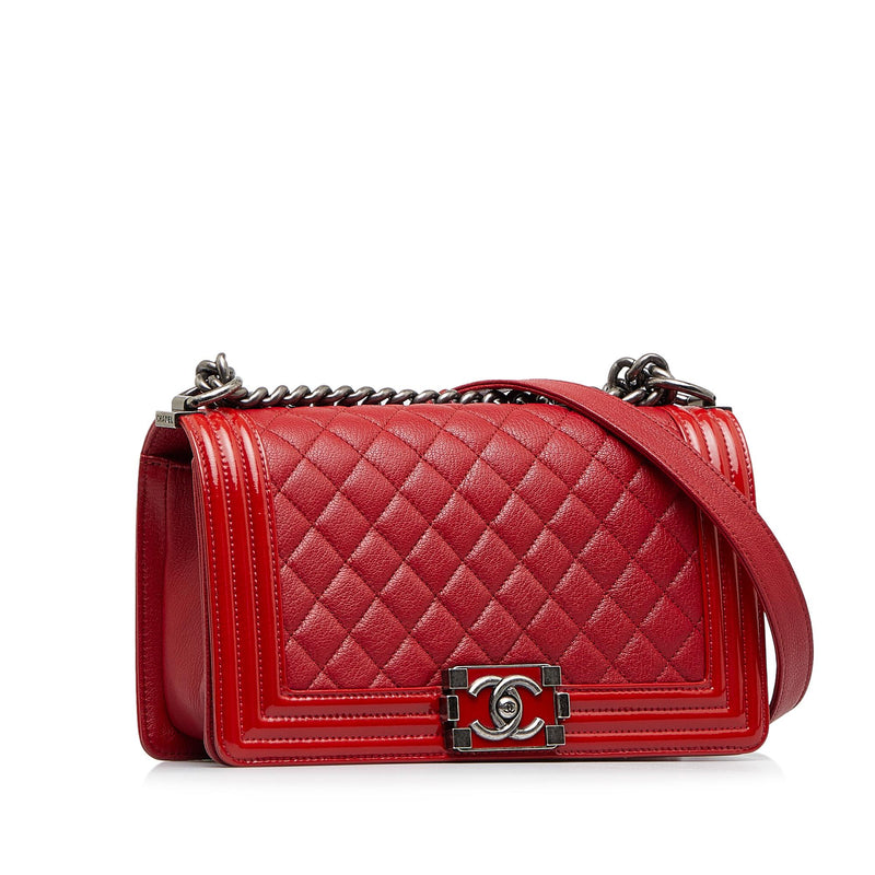 Chanel Medium Boy Flap Bag (SHG-954DGK) – LuxeDH