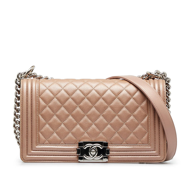Chanel Caviar Leather French Riviera Medium Flap Bag (SHF-TWwhBI