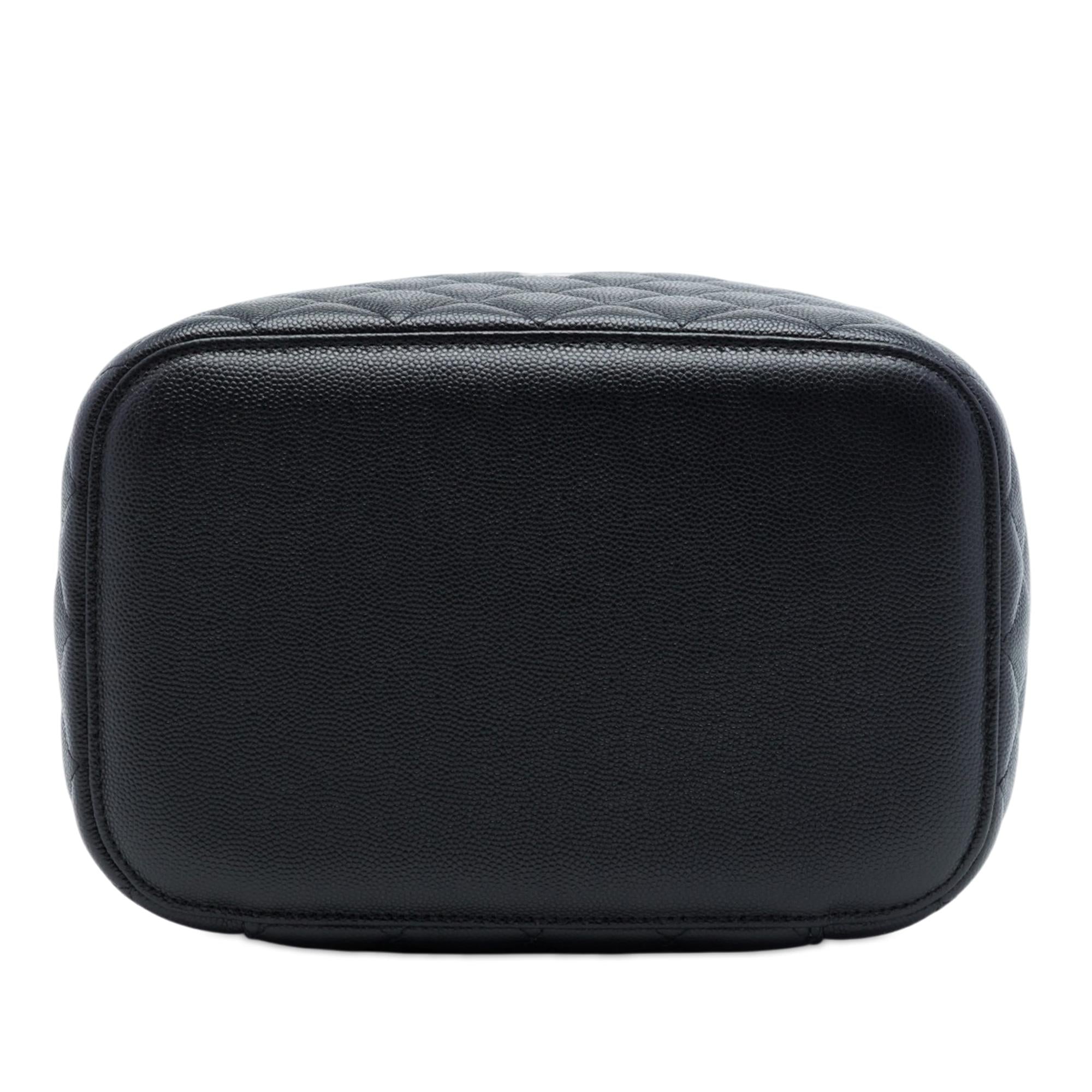 Chanel Medium CC Quilted  Caviar Vanity Case
