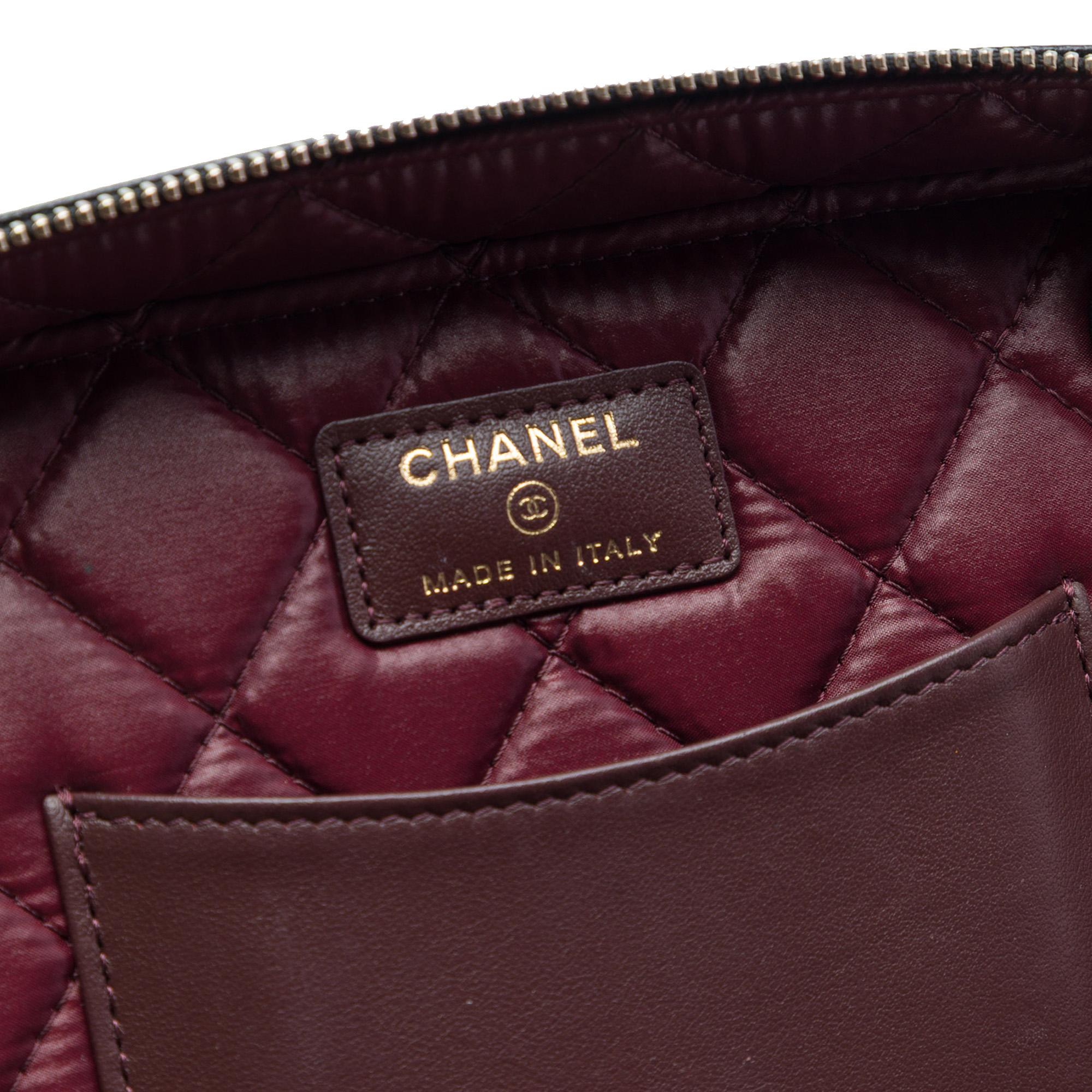 Chanel Medium CC Quilted  Caviar Vanity Case