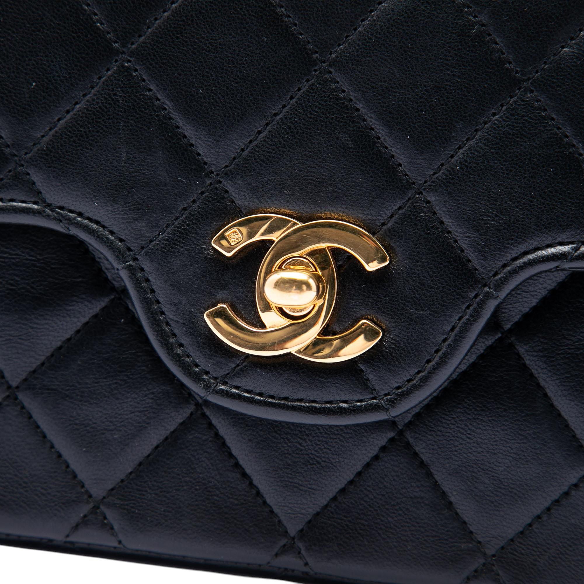 Chanel Medium CC Quilted Lambskin Double Flap
