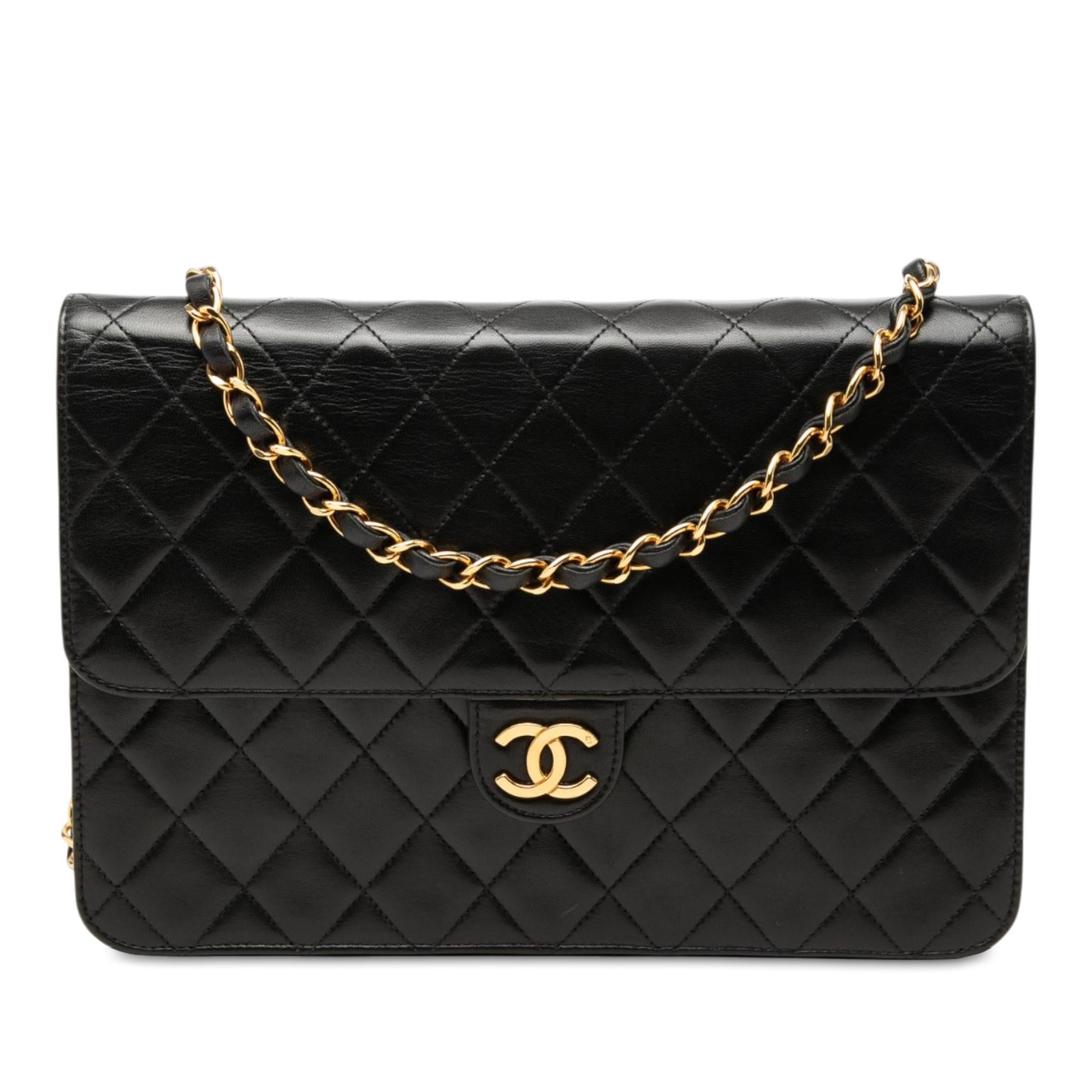 Chanel Medium CC Quilted Lambskin Single Flap