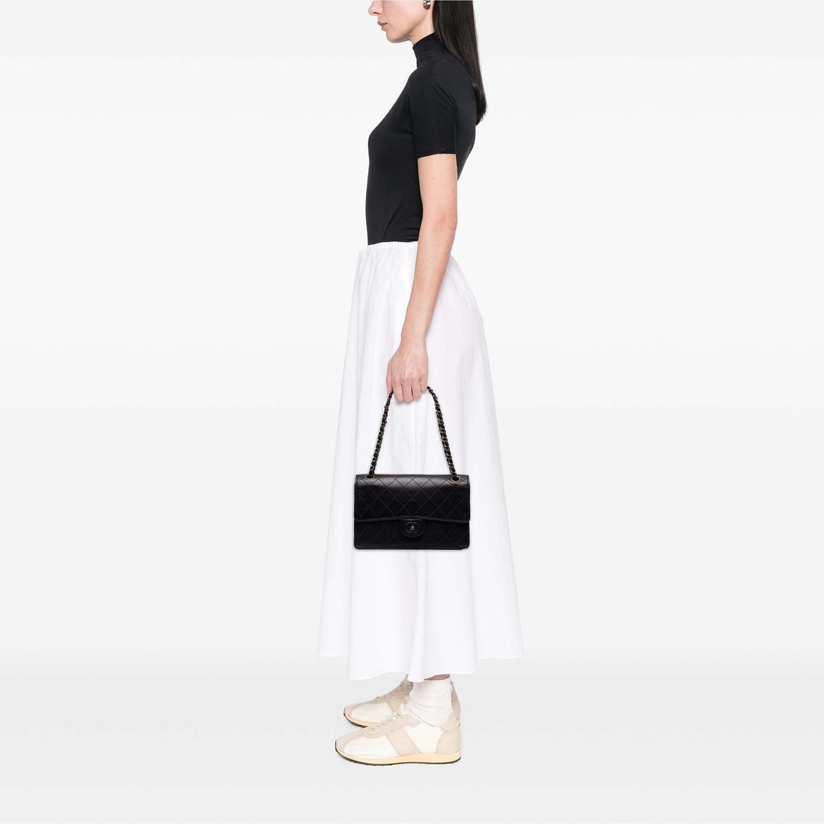 Chanel Medium CC Quilted Lambskin Single Flap