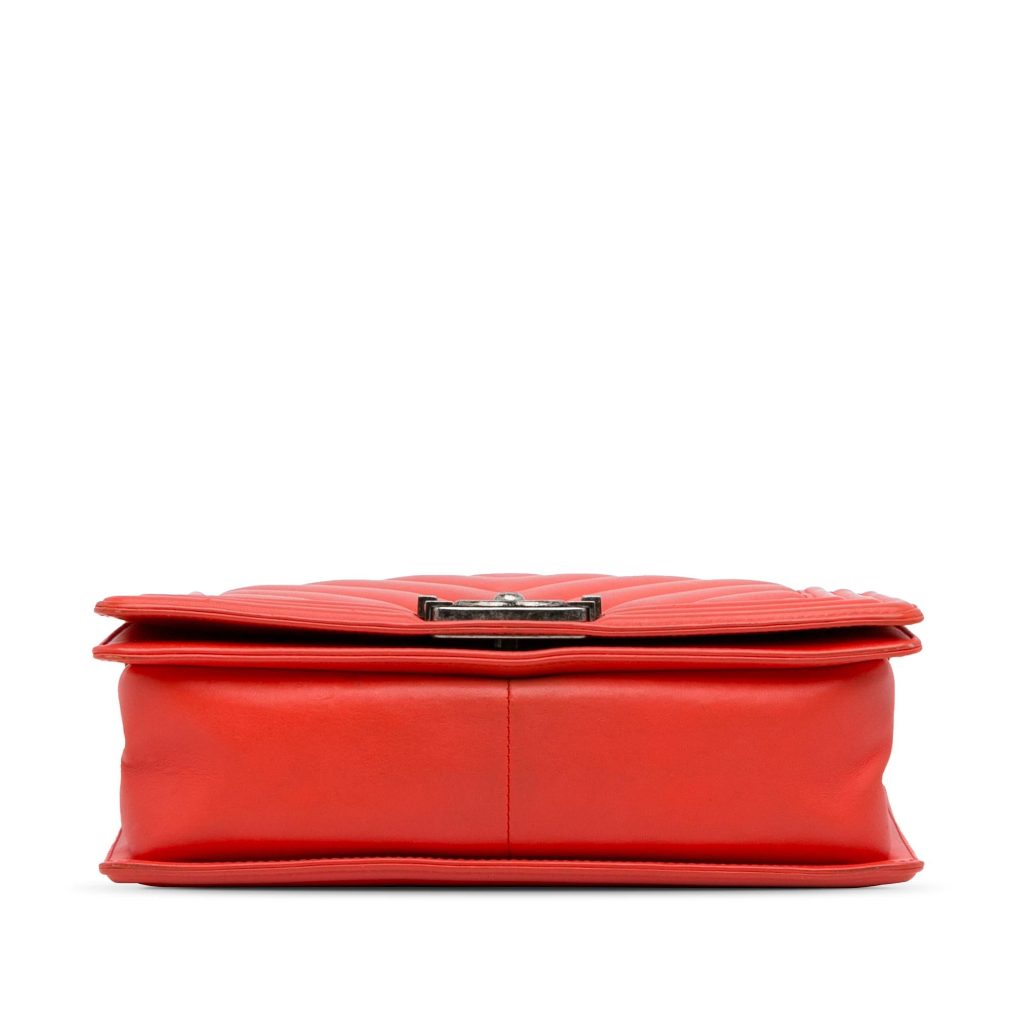 Chanel Medium Calfskin Chevron Boy Flap