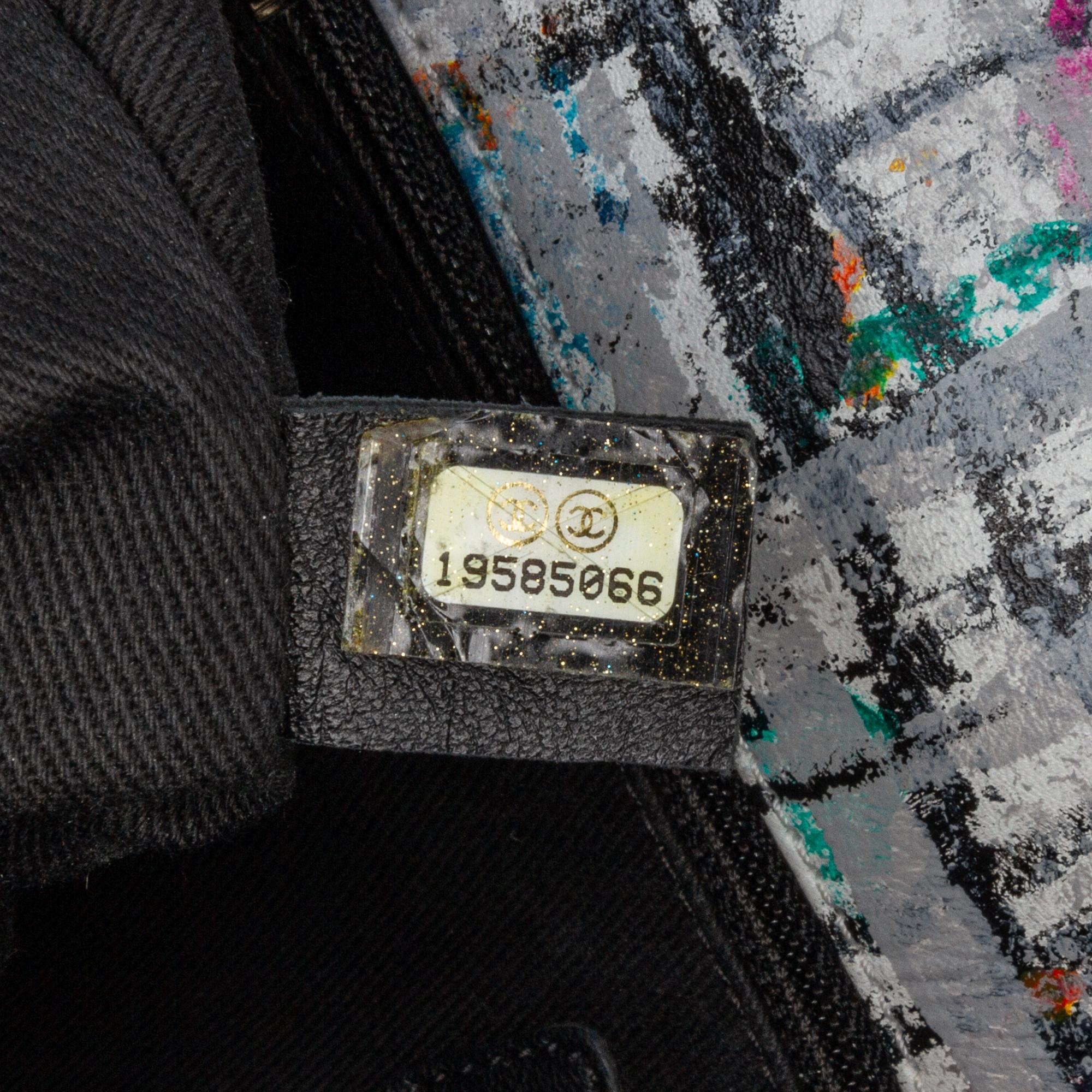 Chanel Medium Calfskin Hand Painted Graffiti Flap