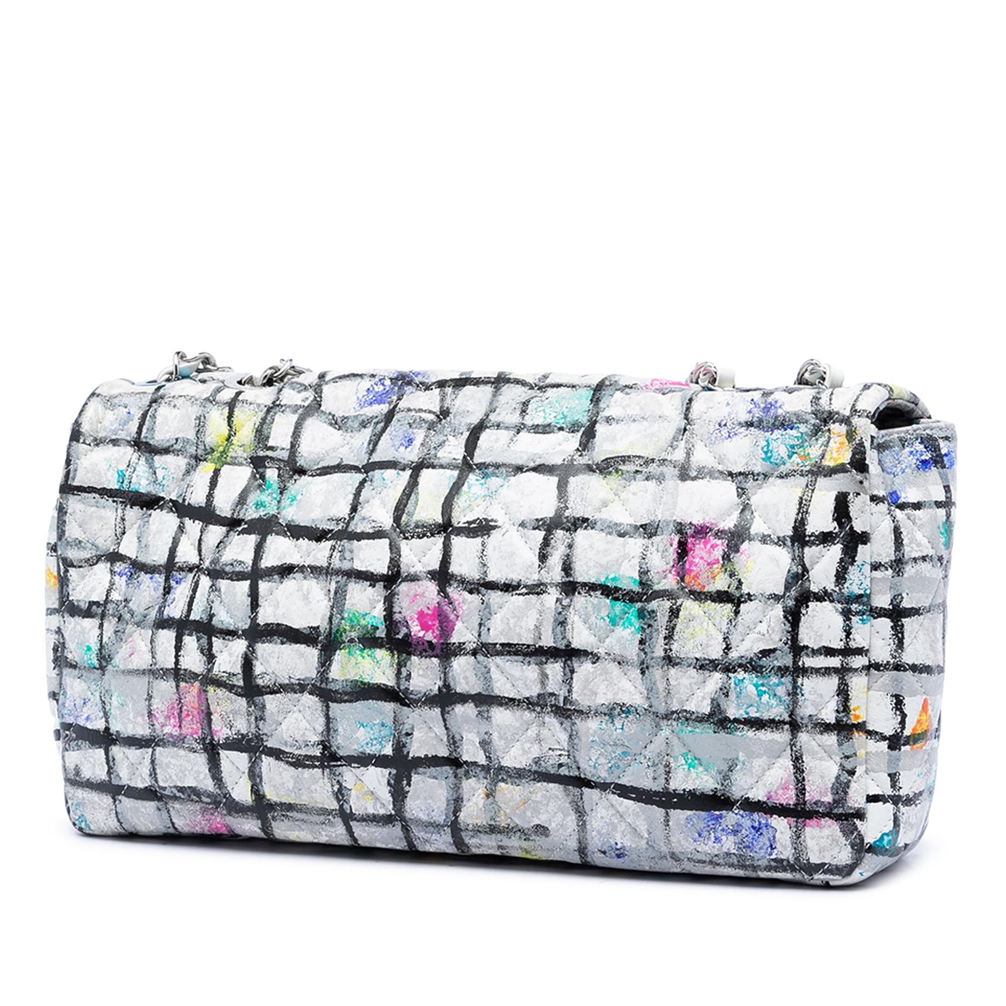 Chanel Medium Calfskin Hand Painted Graffiti Flap