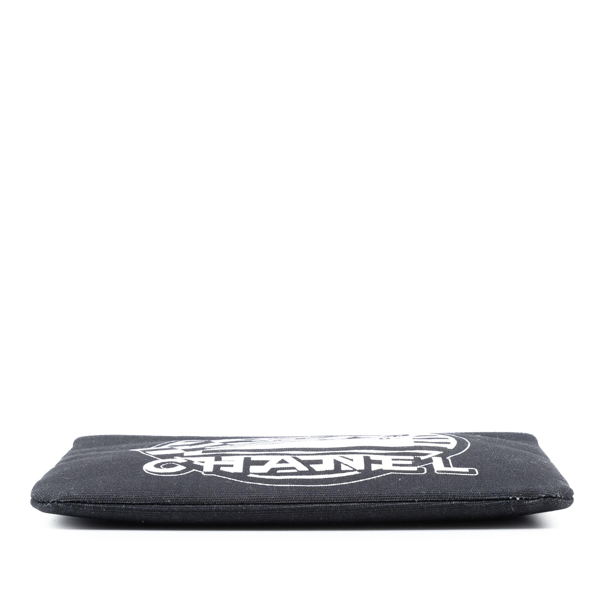 Chanel Medium Canvas La Pausa Zip O Case Clutch