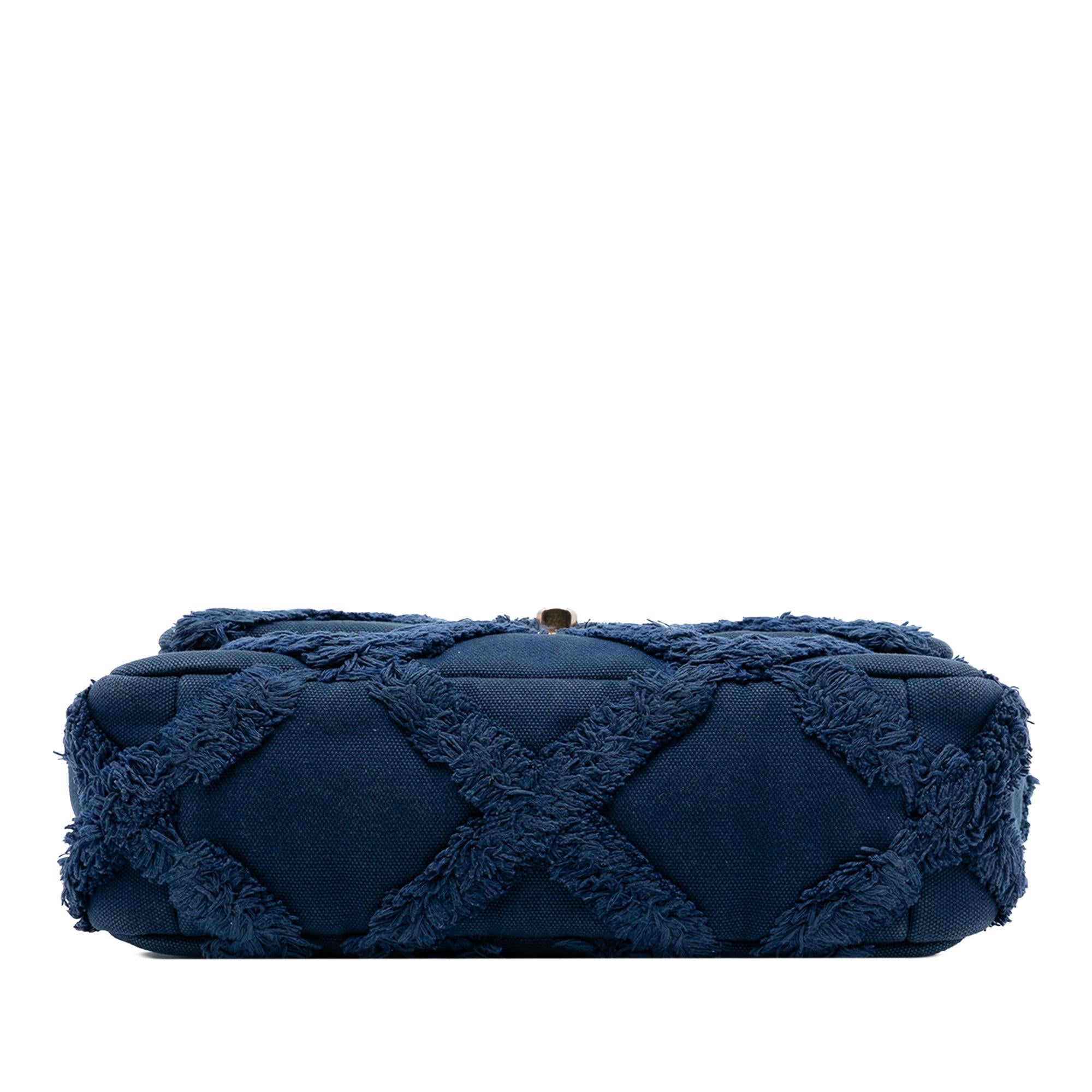 Chanel Medium Canvas and Cotton 19 Flap