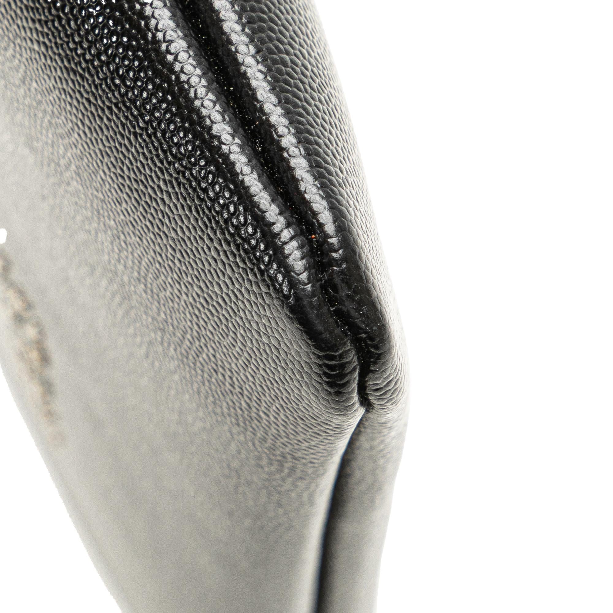 Chanel Medium Caviar Deauville Studded O Case Clutch